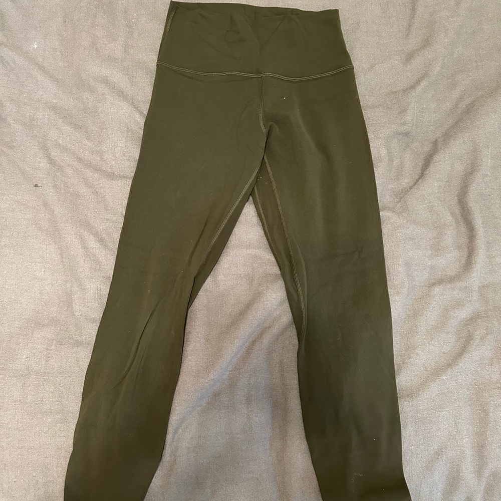 Lululemon Athletica dark olive align leggings